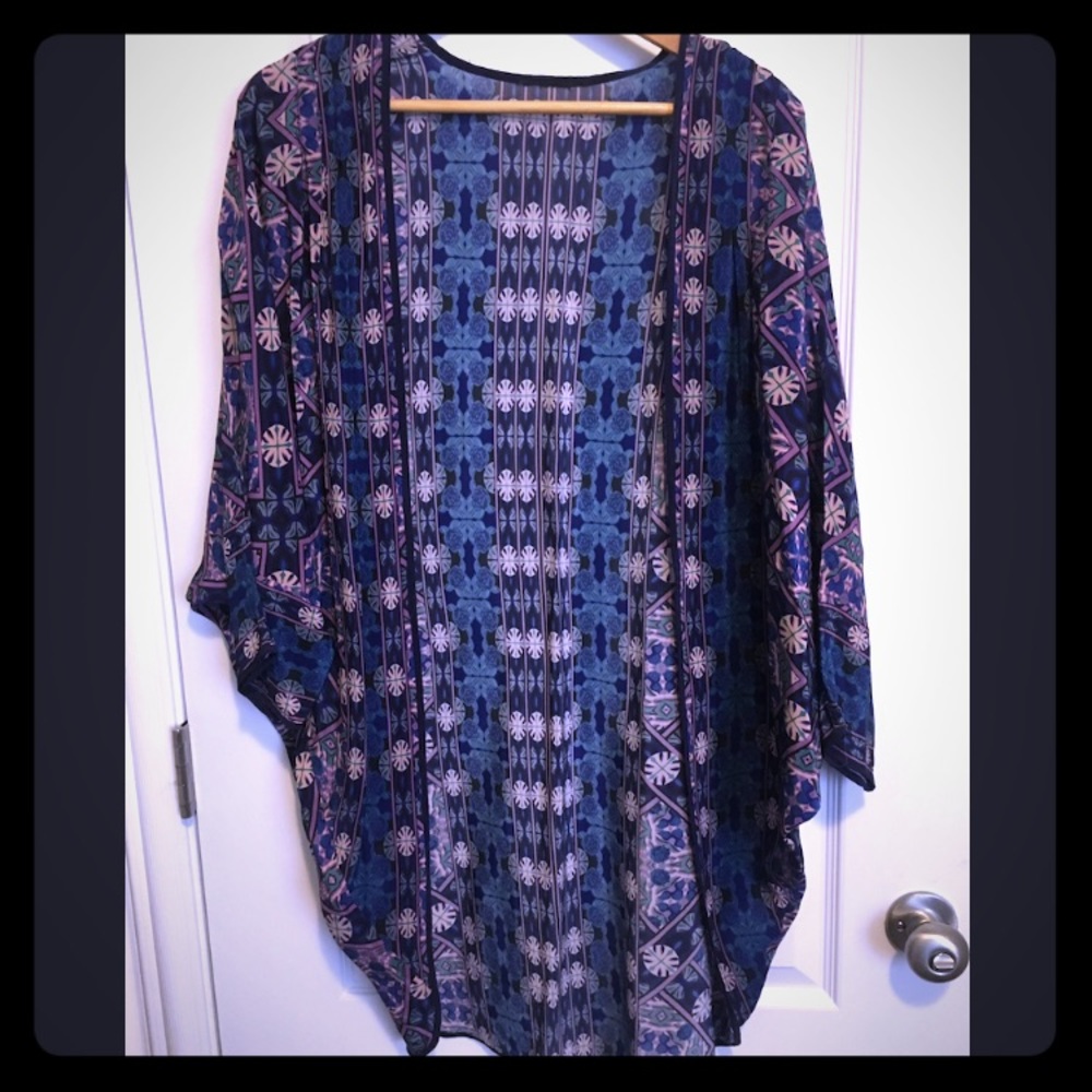 Silk kimono cardigan